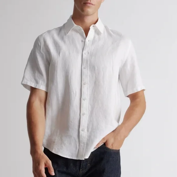 Quince 100% European Linen Short Sleeve Shirt - Picture 2 of 8